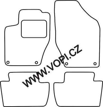 Autokoberce Peugeot 308 SW 05/200 - 04/2014 Colorfit Fun (3670)